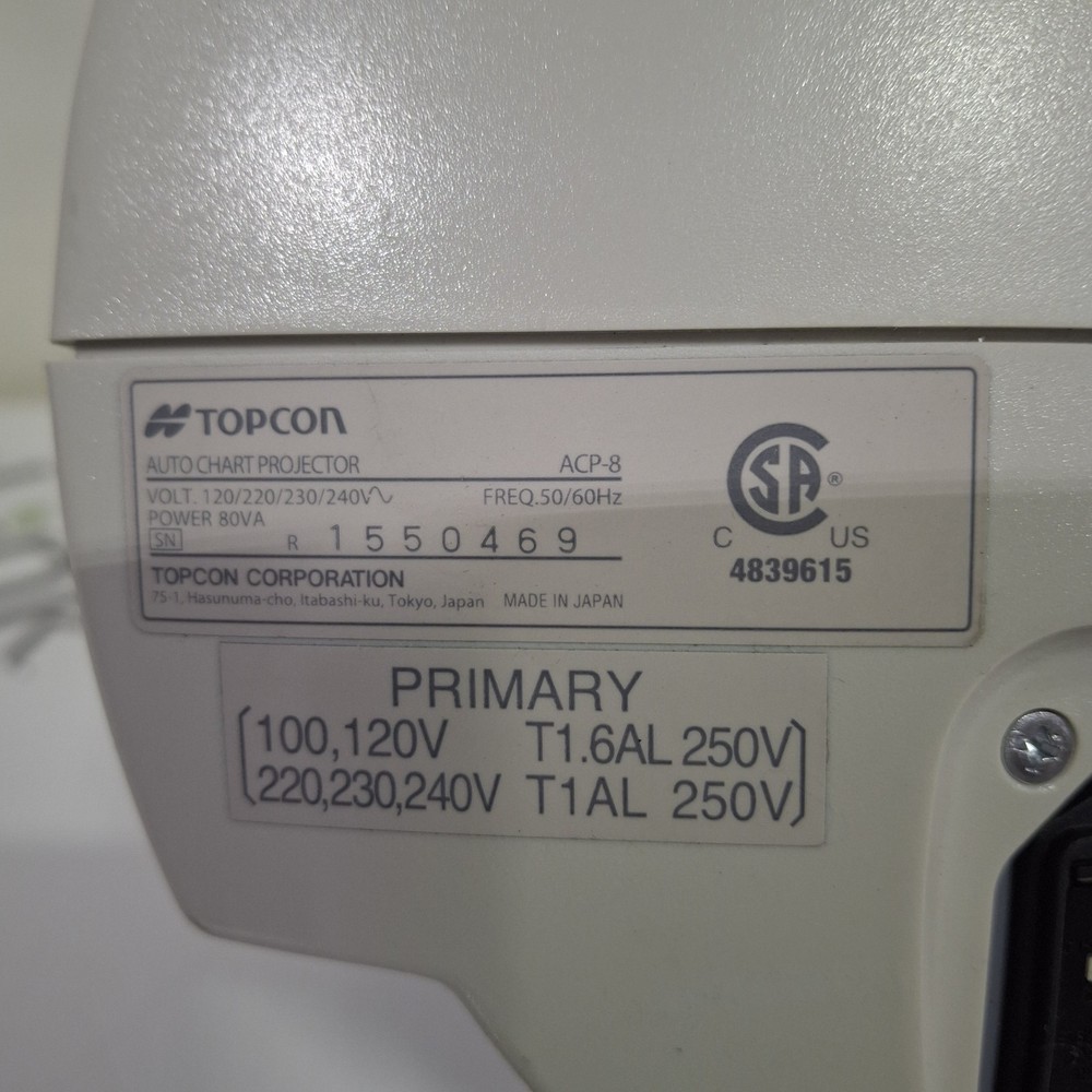 Topcon Medical ACP-8 Auto Chart Projector