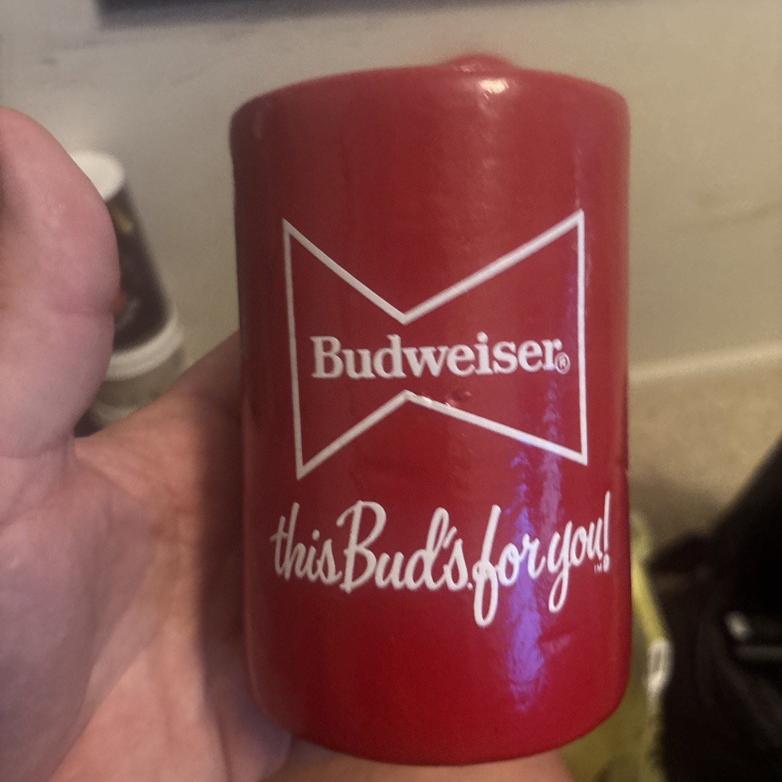 Vintage Budweiser Sealed Red Foam Kool Kan 1979 “This Buds For You!” EUC