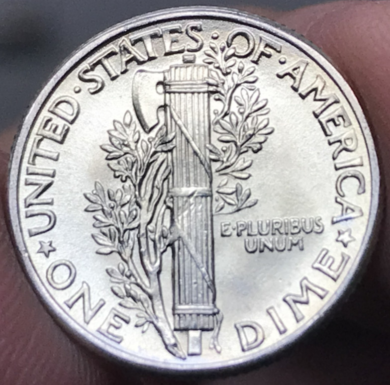 1940 10C Silver Mercury Dime Uncirculated