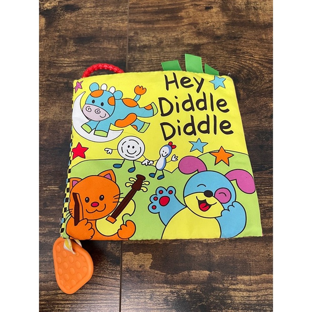 Playtex Baby's First Teething Hey Diddle Diddle Fabric Book