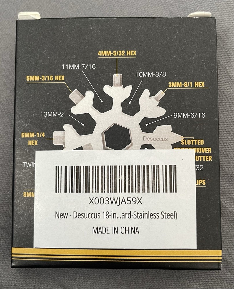 Desuccus 18-in-1 Snowflake Multi Tool