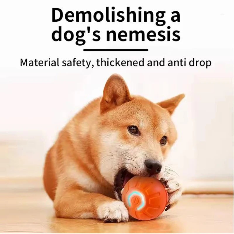 Smart Interactive Dog Toy Ball – USB Electronic Automatic Moving & Bouncing Pet.