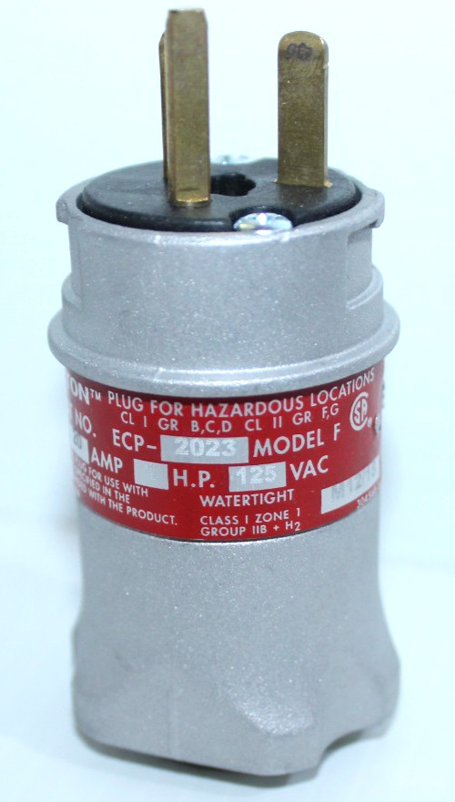 ⭐NEW IN BOX⭐ APPLETON ECP2023 20-Amp Hazardous Location Plug 20A 125Vac 2P 3W