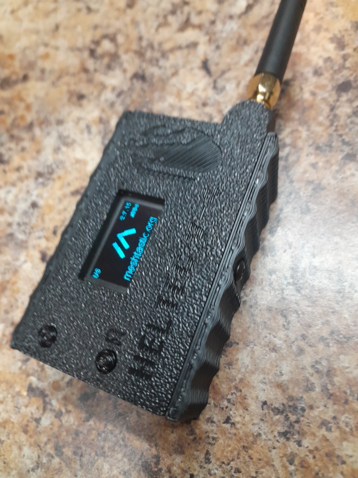 Heltec V4 Meshtastic Node READY TO USE Radio w/custom case 3000mah battery BLACK