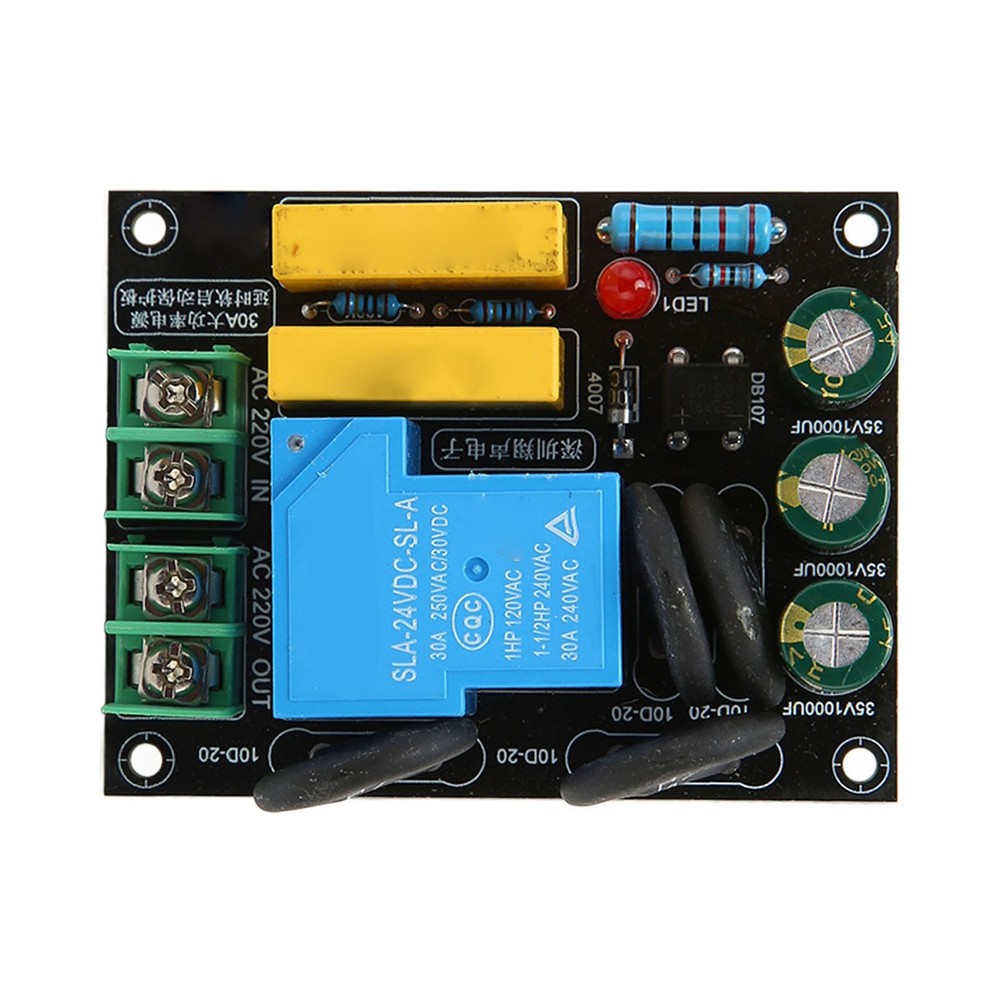 30A 6600W Soft Start Protection Module For Class A Amplifier Module AC 100V‑250V