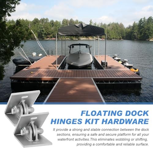 Floating Dock Hinges Kit, Pack of 2 Floating Dock Hinges Hardware, 2 PACK