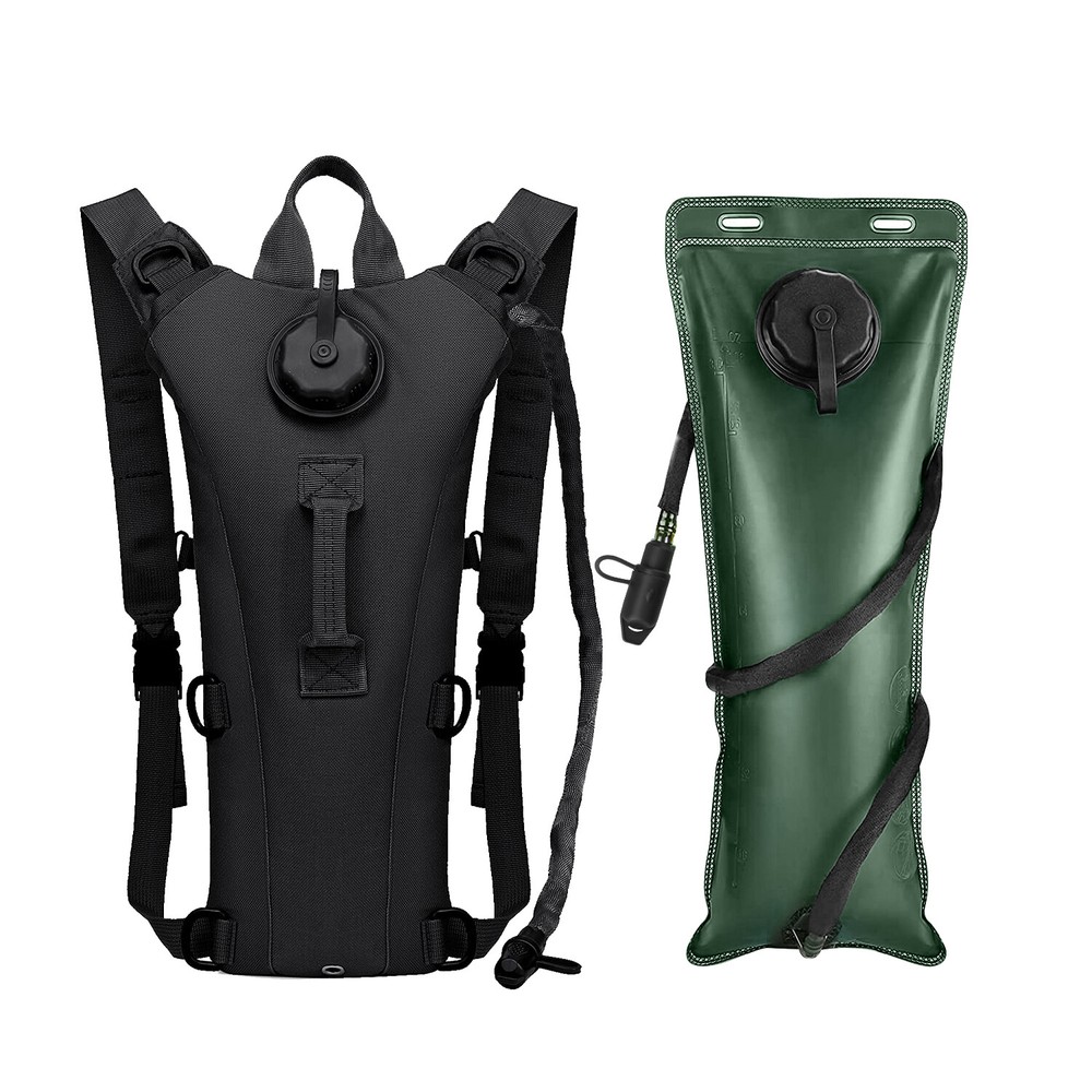 3L Hydration Pack with Water Bladder - Tactical Backpack for Hiking, Camping