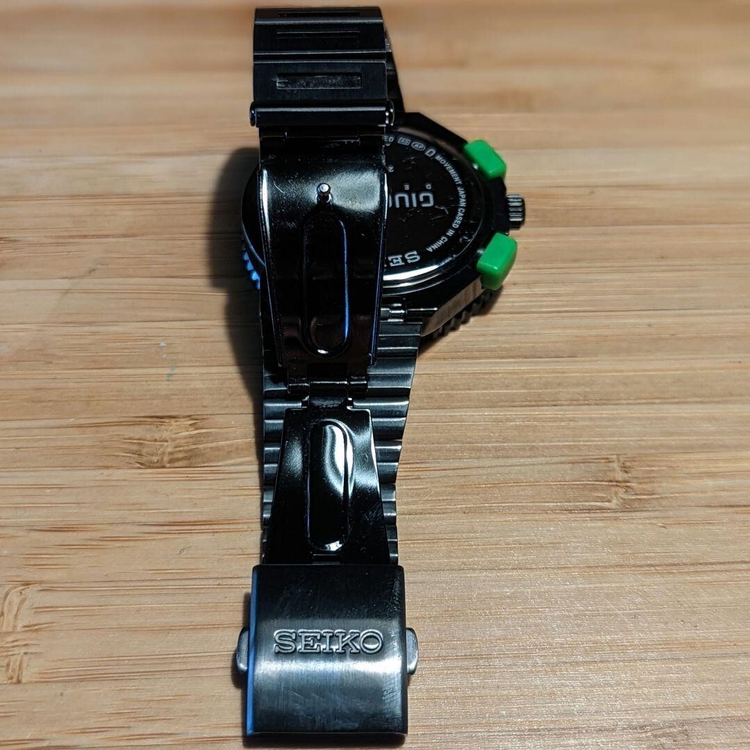 Used SEIKO Giugiaro Design 30th anniversary Black Green with serial number