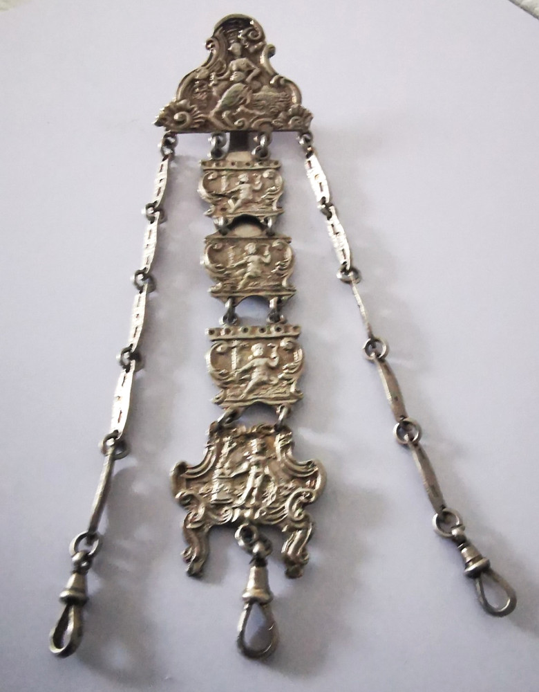 Victorian Solid Silver Chatelaine - Birm. 1890.