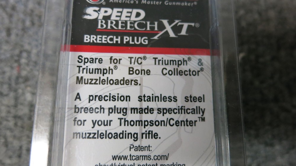 Thompson Center T/C Triumph Muzzleloader Breech Plug #7729, New Other.