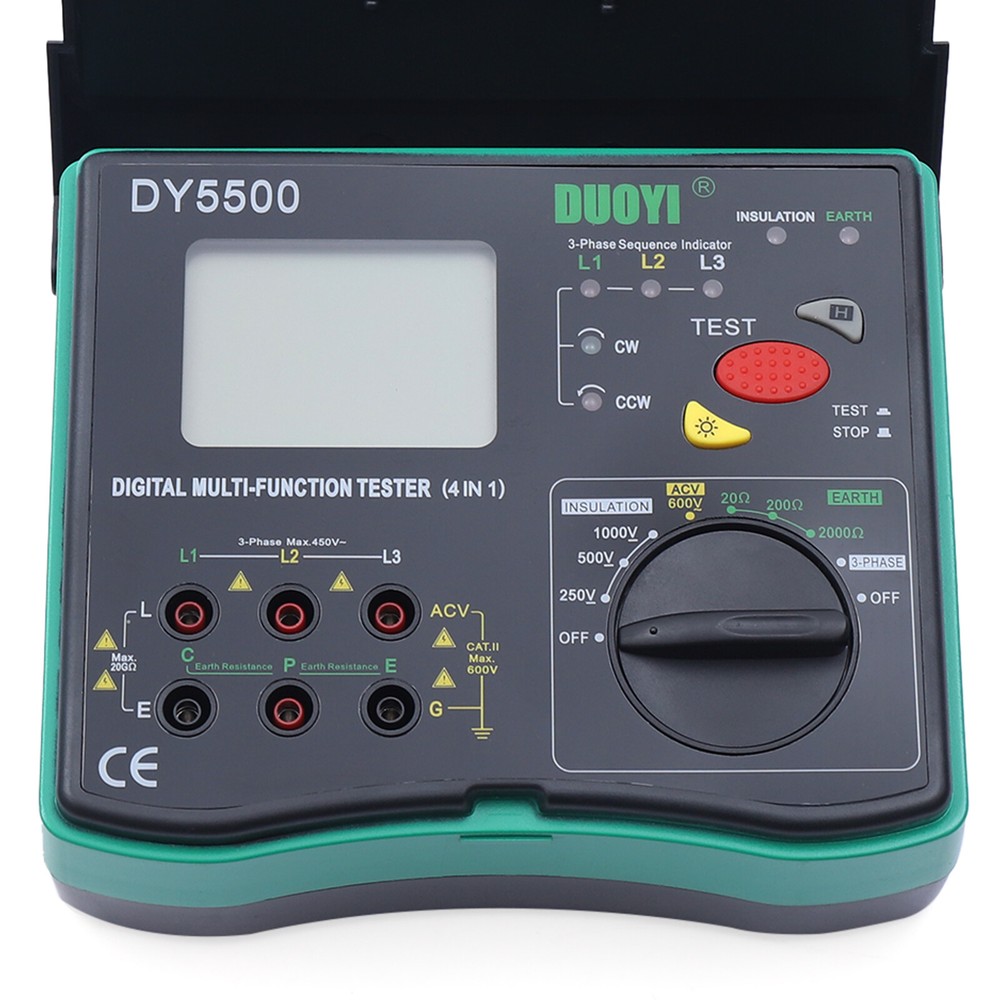 LCD multifunction tester Insulation Earth Volt Meter Test Insulation Resistance