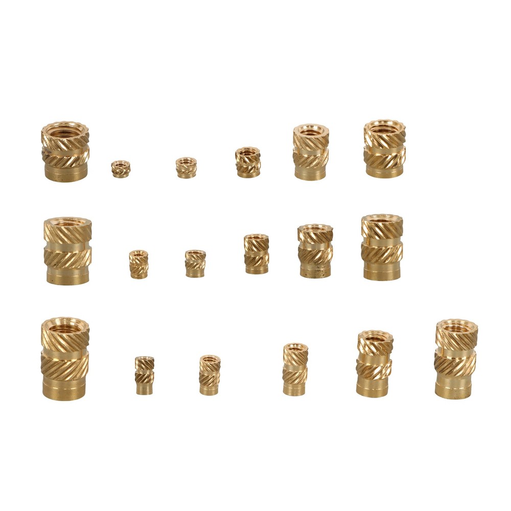 350Pack Threaded inserts kits M2-M6 Metric Internal Thread Rolled Copper Inserts