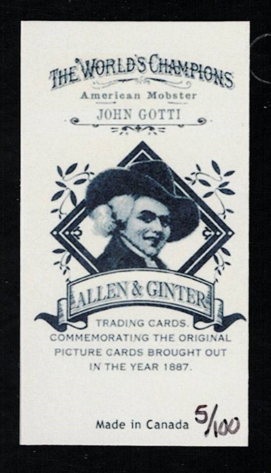 JOHN GOTTI 2009 AMERICAN MOBSTER SERIES "The Teflon Don" RARE Card #5 of 100