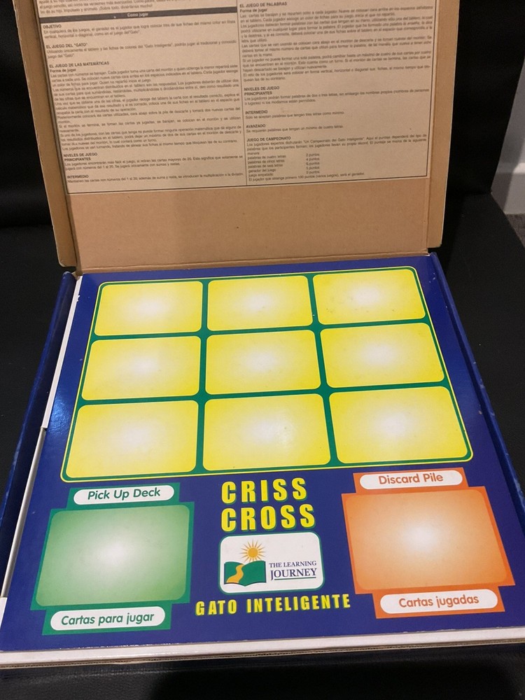 The Learning Journey Criss Cross Retro Complete Game