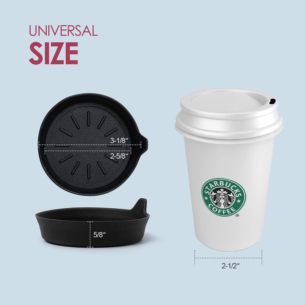 Car Coasters 2Pack Silicone Non-Slip LEORAY Cup Holder Insert Auto Interior