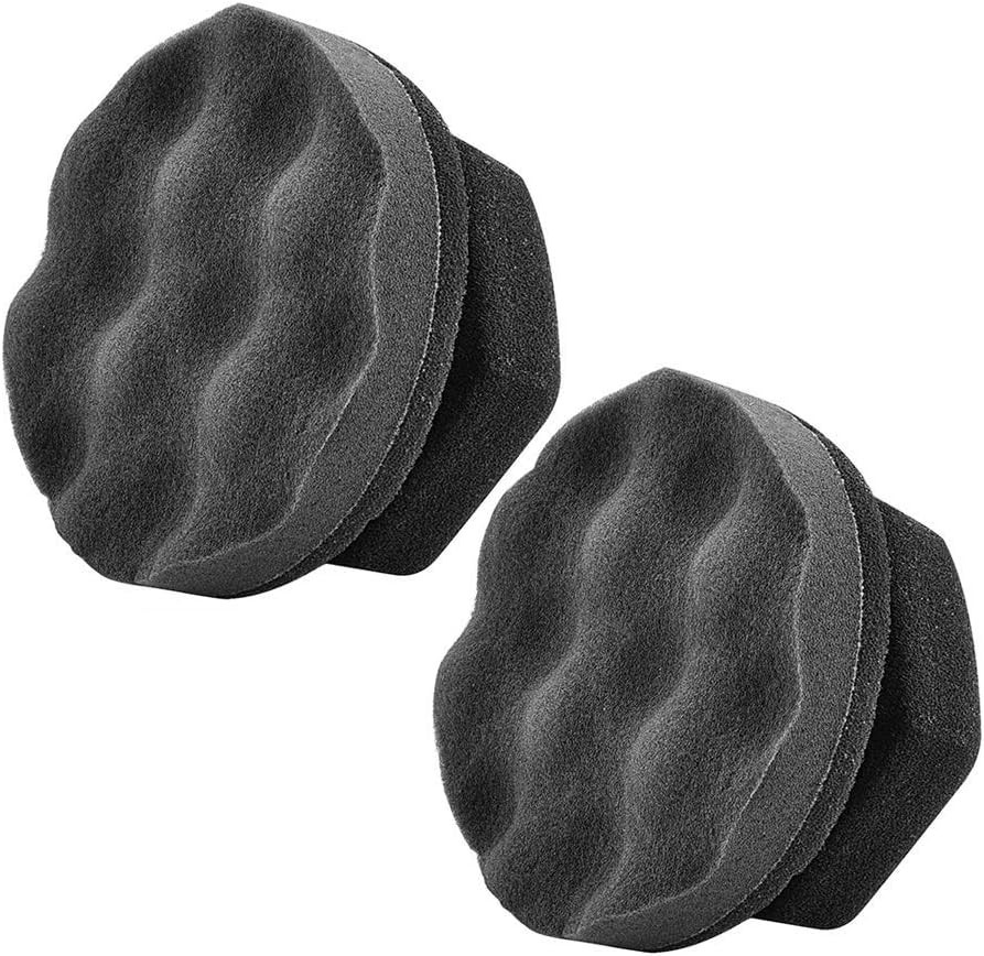 2 Pack Large Tire Dressing Applicator with Wave Pattern for Even Application