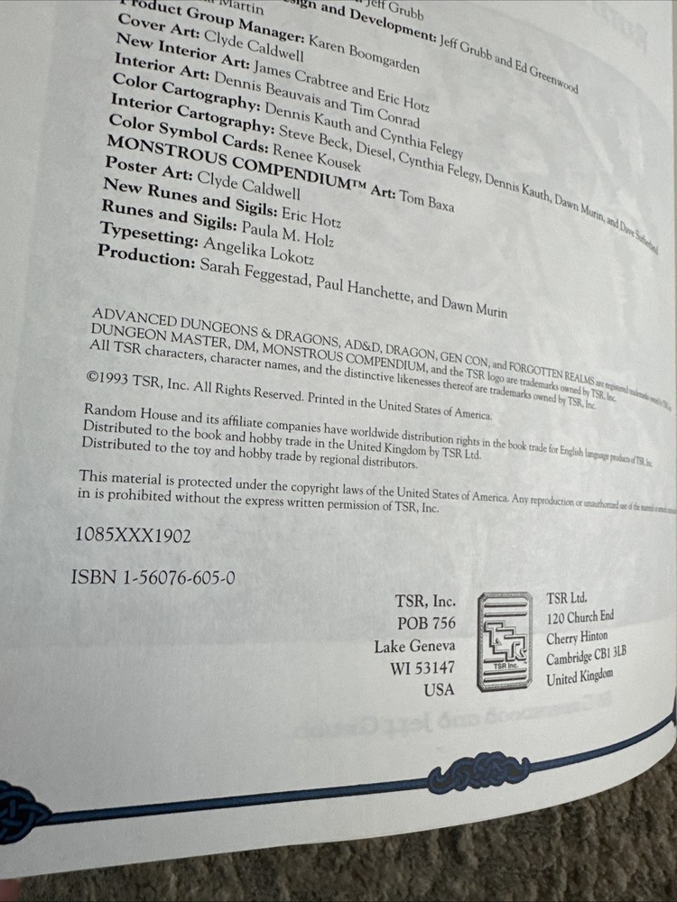 AD&D Forgotten Realms Campaign Setting !