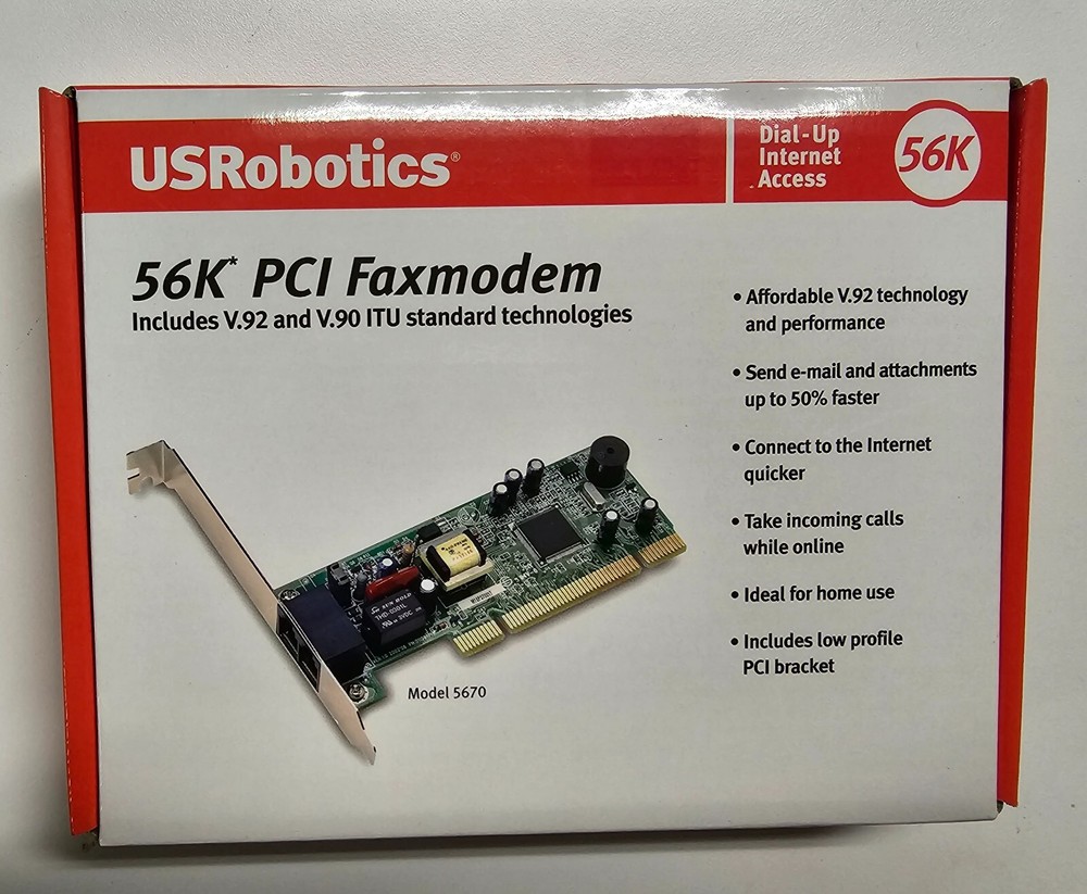 USRobotics 56k PCI Faxmodem Model 5670