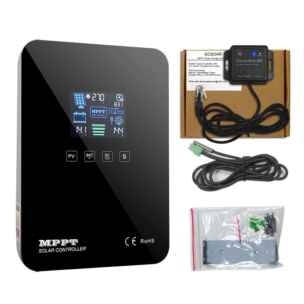 MPPT Charge Controller 60A +WIFI Cloud Moduel 12V/24V Solar Panel Regulator