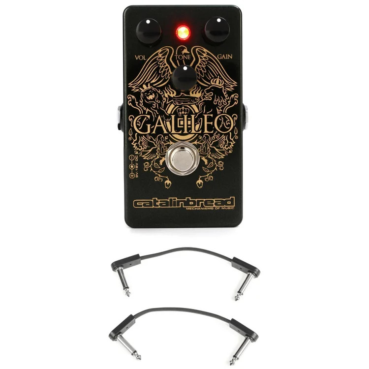 Catalinbread Galileo Treble Boost Overdrive Pedal with EBS Patch Cables