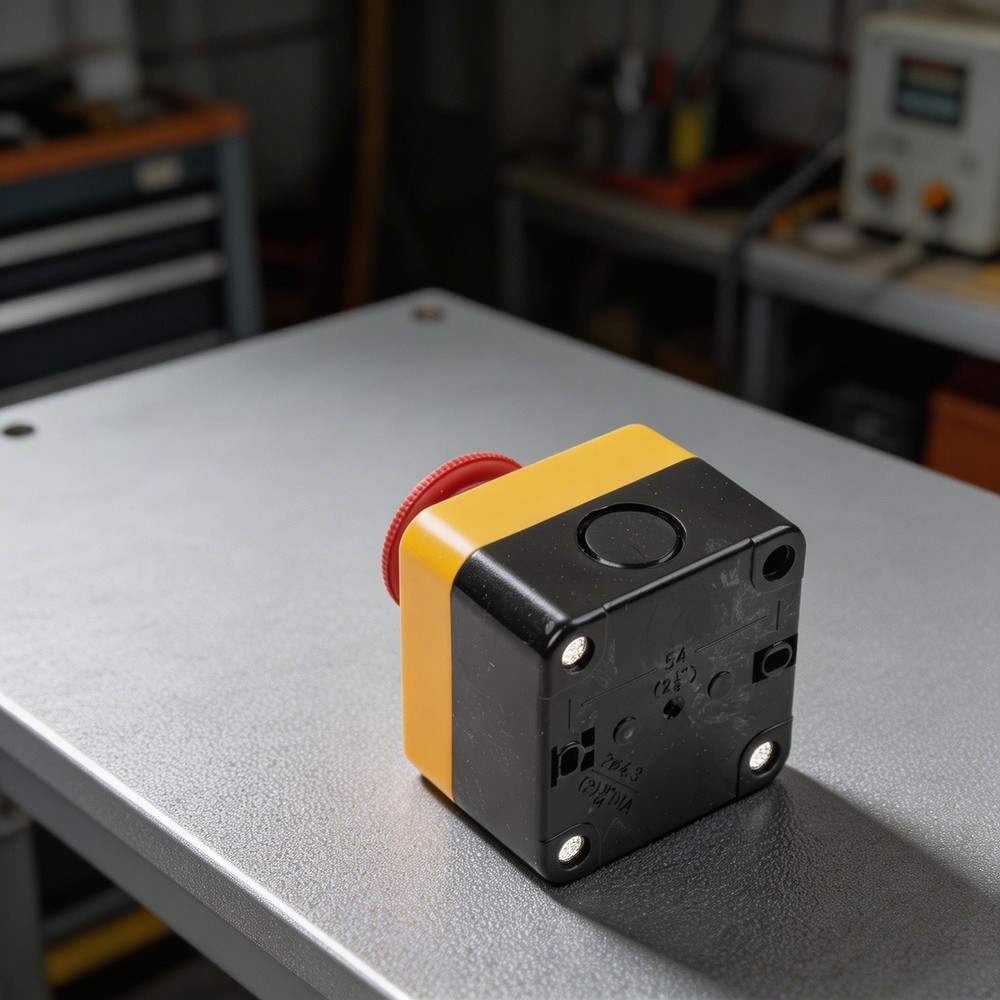 Latching 10A Stop Button Switch 1NC for Automatic Control Circuit Applications