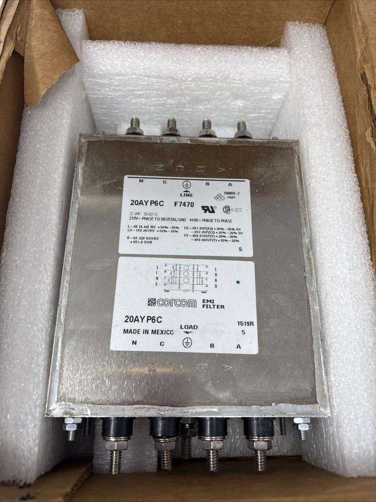 corcom 20AYP6C F7470 filter