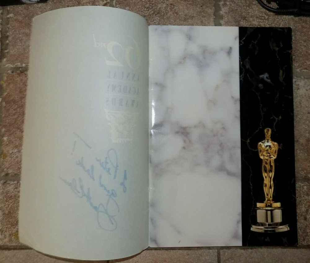 62nd Annual Acadamy Awards Program - SIGNED by Actor JACK ELAM - 1990 Oscars
