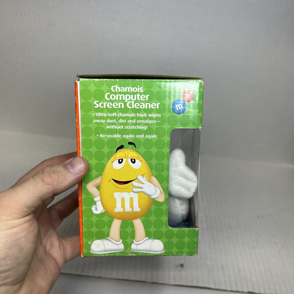 M&M's Blue Chamois Computer Screen Cleaner - NEW In Box