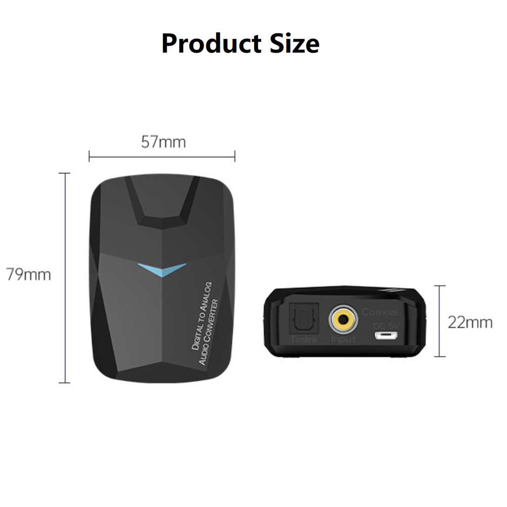 Bluetooth 5.0 Audio Adapter 2 In 1 Bluetooth-Compatible Receiver Connector