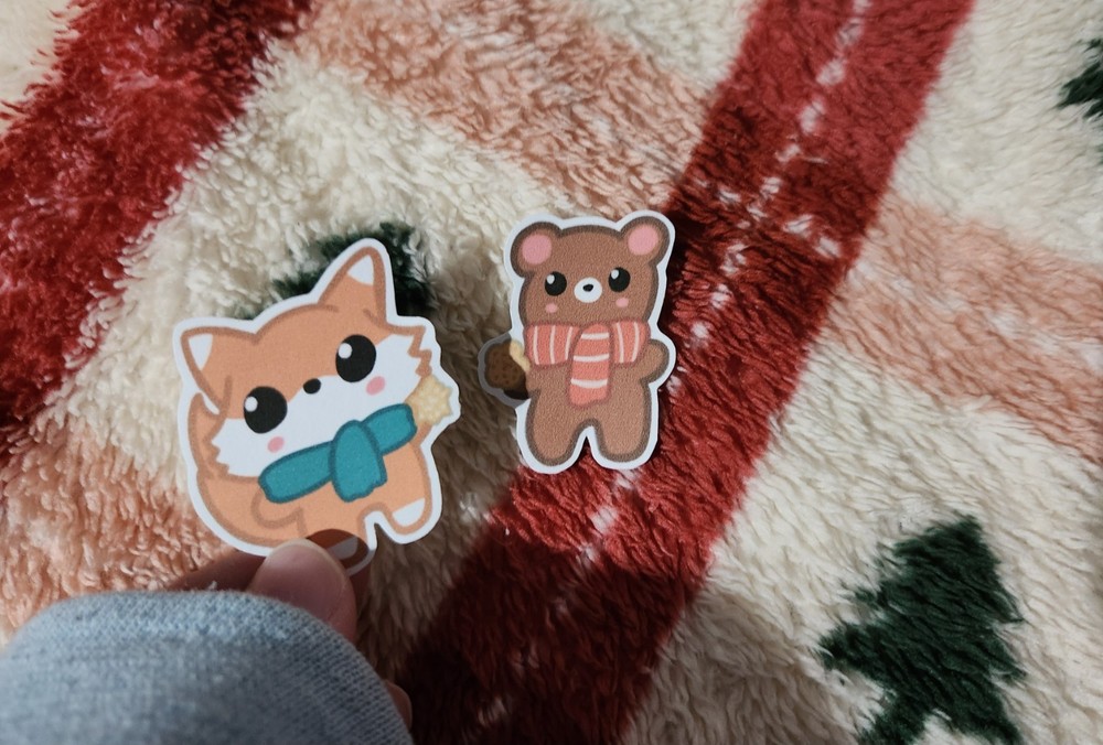 Fox and Bear stickers