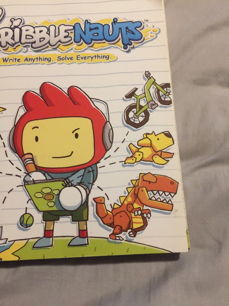 Scribblenauts GameCube Official Guide Strategy Book With Poster! Scribble Nauts