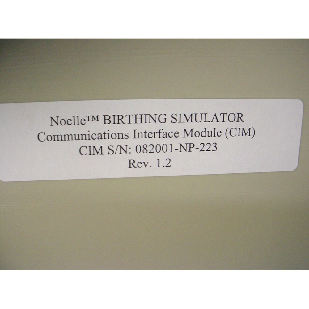 Noelle Pedi Neonatal Birthing Simulator Comm Interface Module Rev. 1.2 w/Case