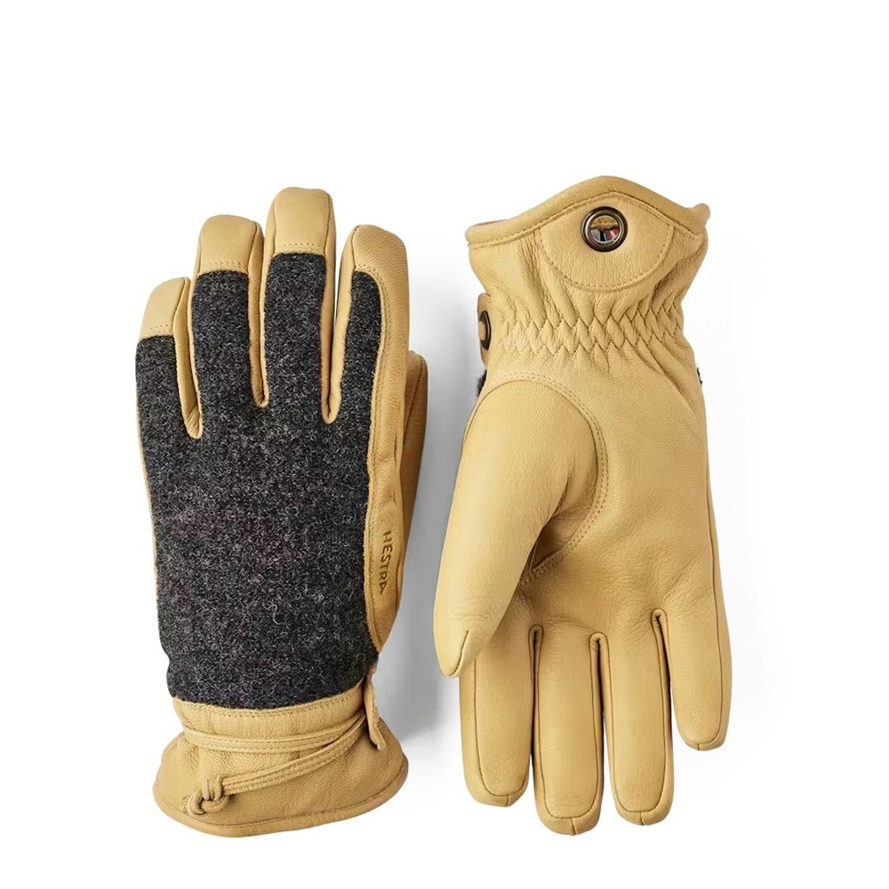 Hestra Daniel Gloves Charcoal/Tan