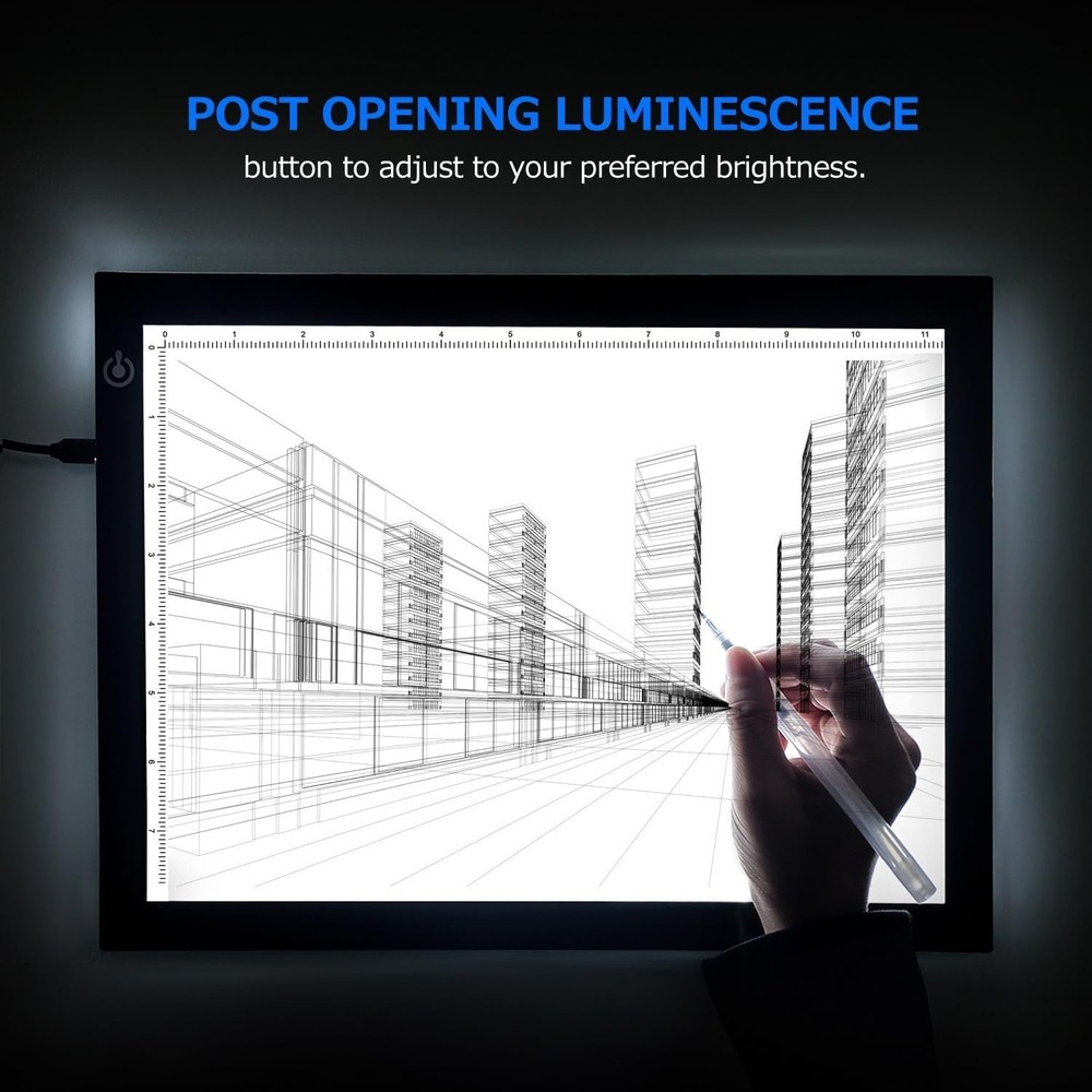 Dimmable A4 LED Light Pad - Perfect for Tattoo Transferring & Sketching