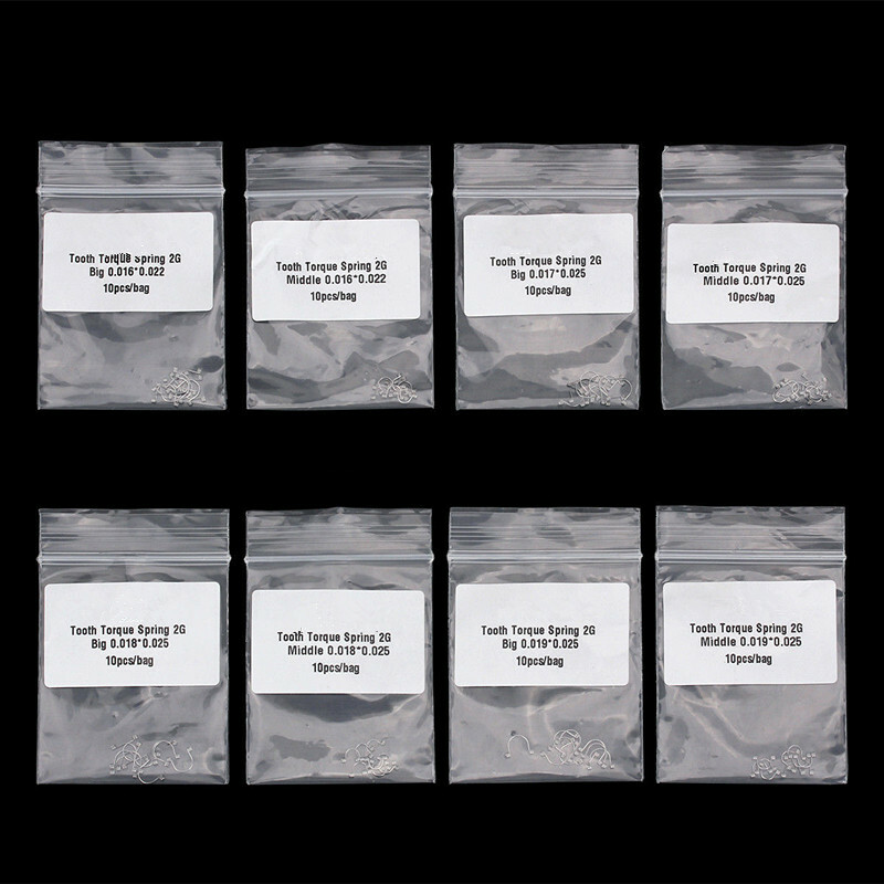 10 Pcs Dental Orthodontic Anterior Torque Rectangular Spring S/M/L Universal