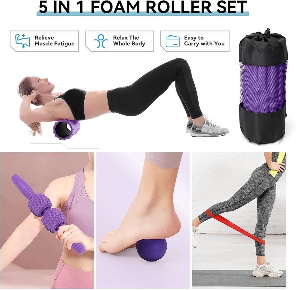 1 Fo Roller Set, High Density Fitn Exercise Fo Roller for Deep