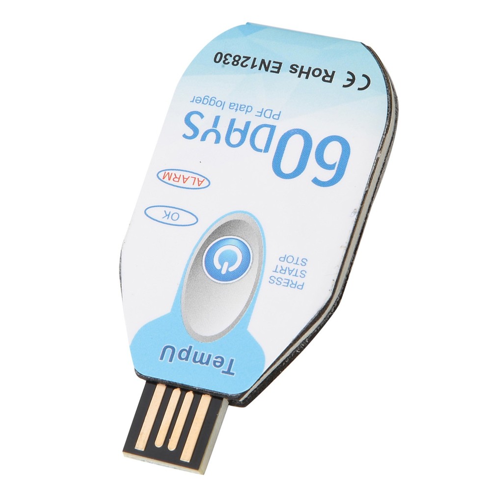 Temperature Data Logger Single Use PDF Report USB Port 10000 Points❀