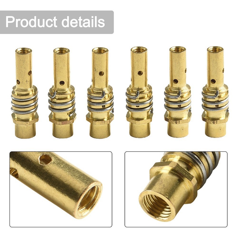 6PCS Contact Tip Holder Diffuser for 15AK MIG MAG Welding Torch Nozzle Set