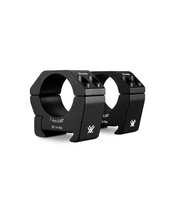 Vortex Sport Series 1" Riflescope Rings Picatinny/Weaver Mount, Set of 2 - Low