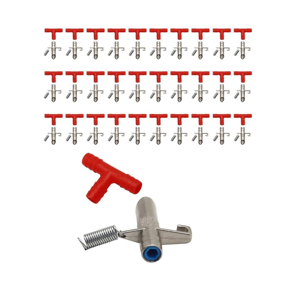 Automatic Rabbit Waterer Drinker Feeder 30sets for Poultry Rats Gui... Fast Ship