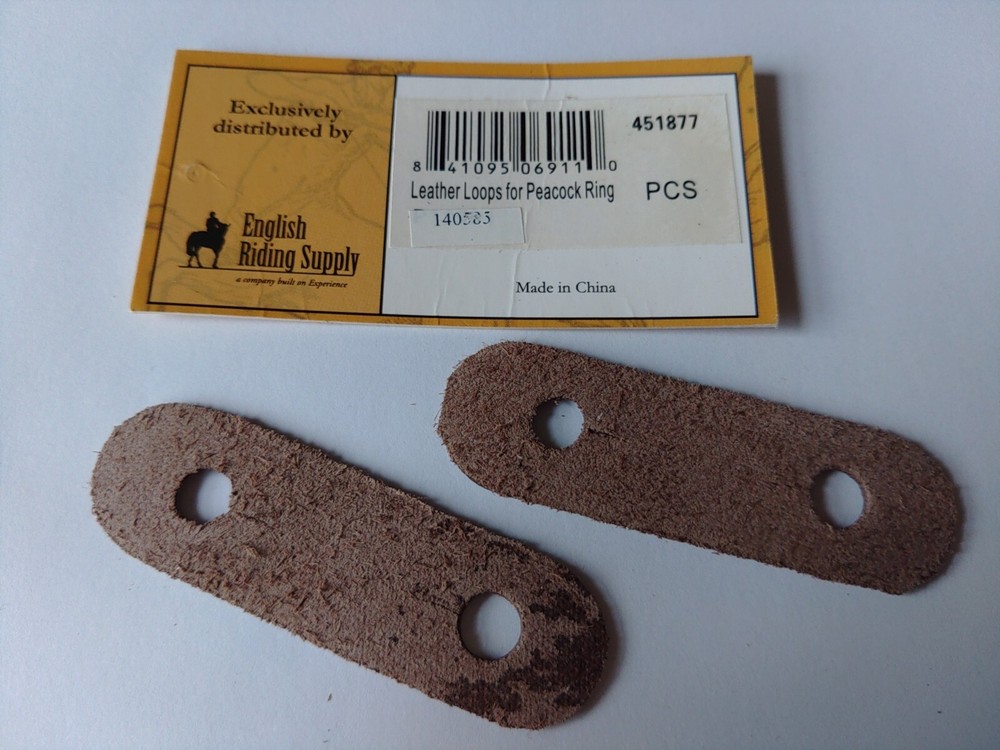 Leather Loops for Peacock Stirrup Irons - Brown