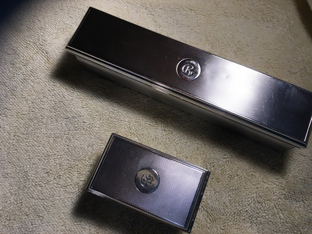 French silver G Keller. 2 sterling boxes
