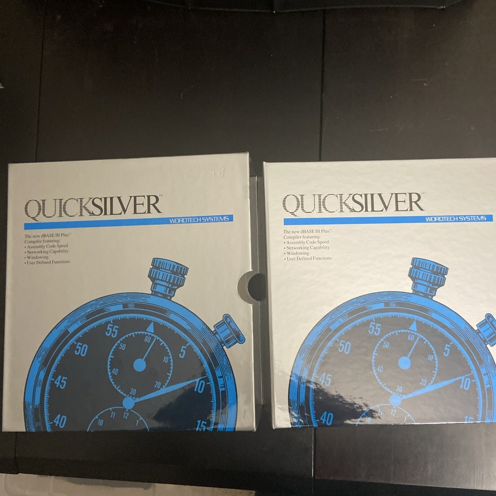 QUICKSILVER by Wordtech Systems. Compiler Software Box Set No CD/floppy