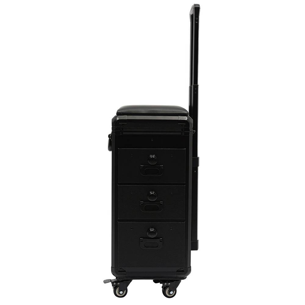 Cosmetic Storage Box Multi Function Makeup Case Rolling Luggage Suitcase 44.09lb