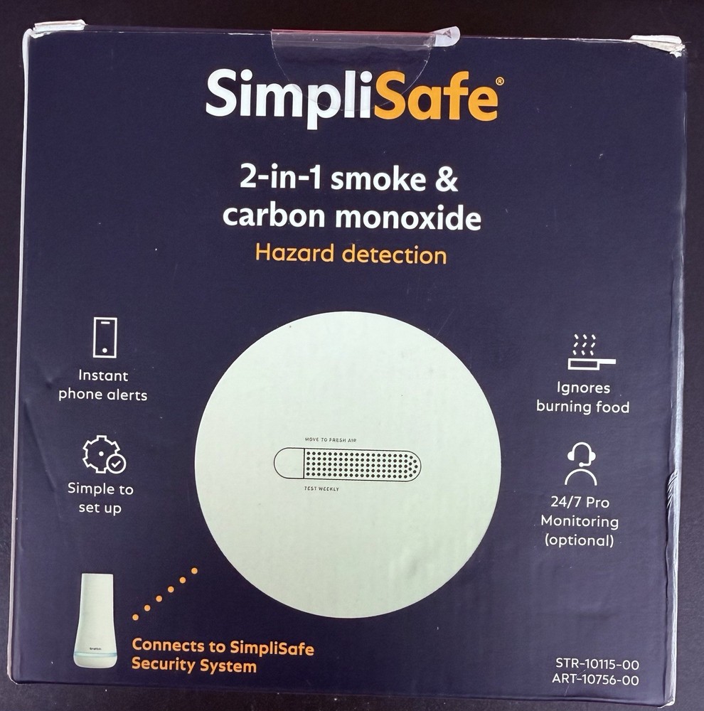 SimpliSafe Smoke & Carbon Monoxide Detector White CA002