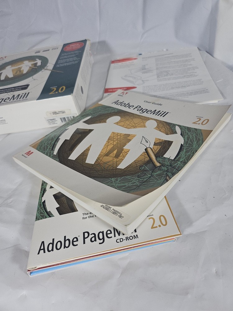 Adobe Pagemill 2.0 MAC Apple Vintage PC Software Web Design Web Page Maker 🔥