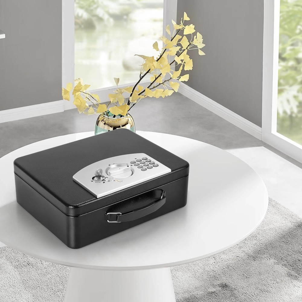 KYODOLED Safe Box with Digital Keypad Lock, Lock Box with Code for Personal I...