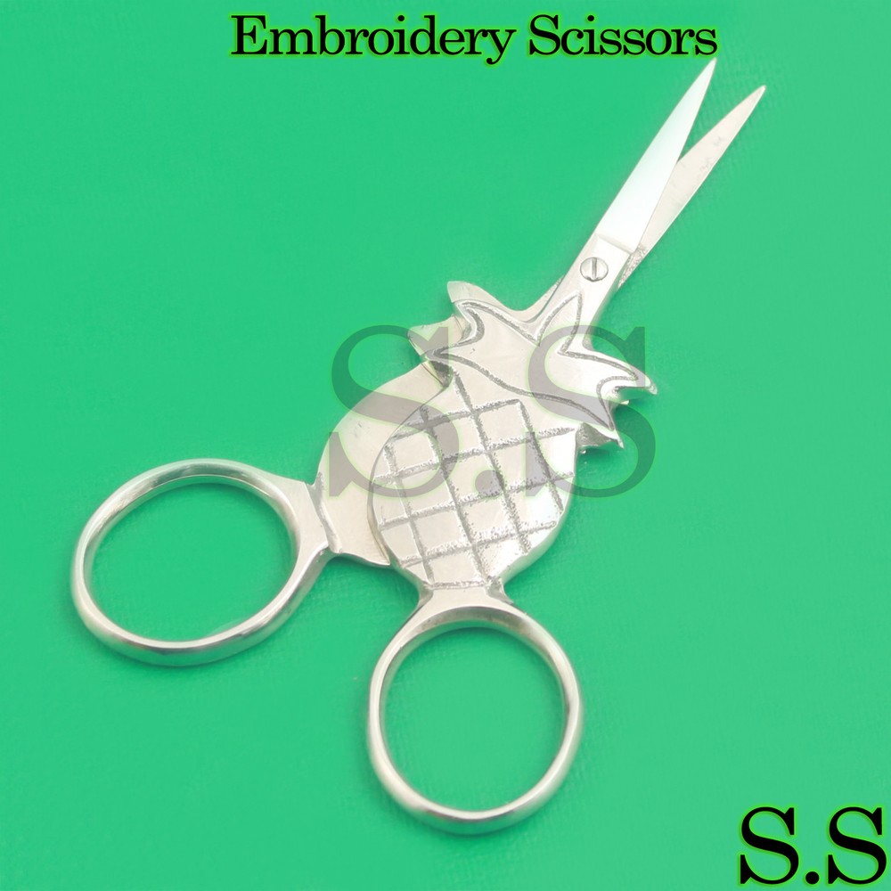 Sewing Embroidery Scissors 3.5" Pineapple Shape