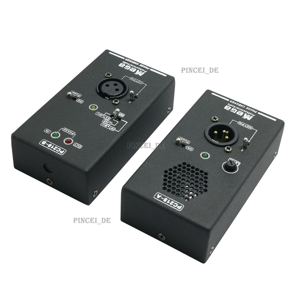 PC218 Phase Polarity Tester Checker Detector Audio Speaker Microphone Testing