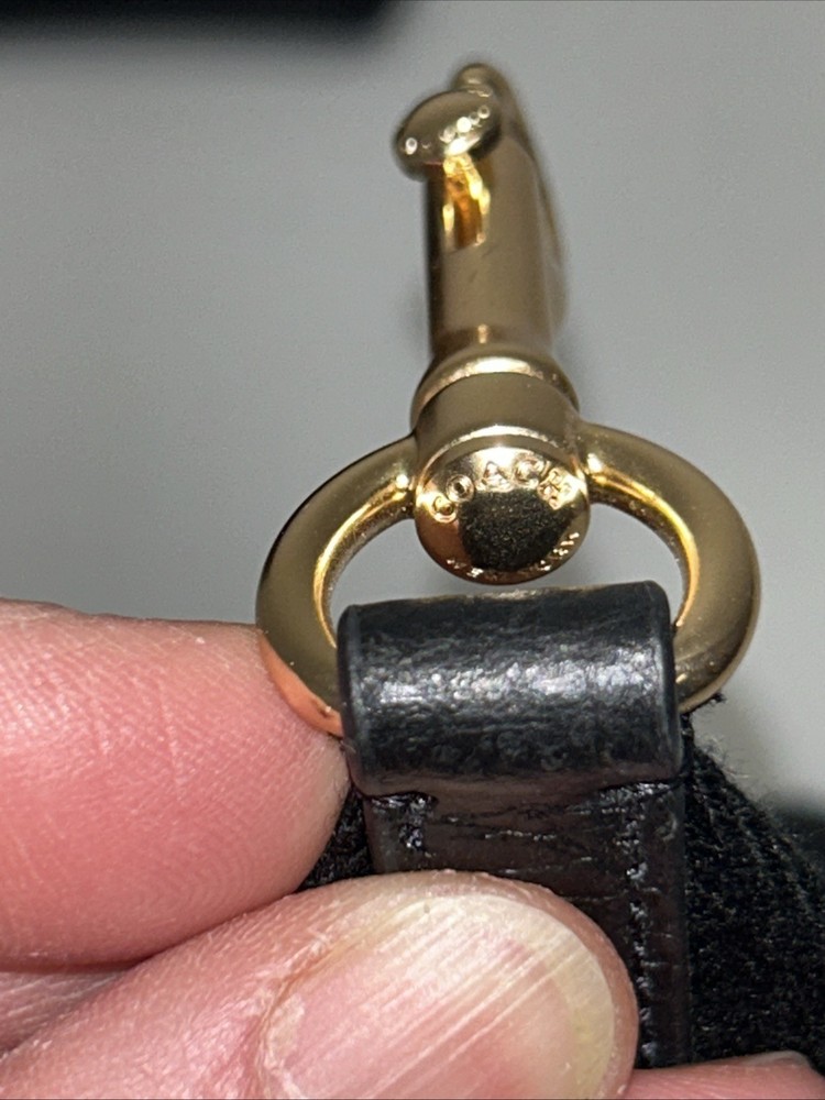 Coach Dempsey Shoulder Bag Black Leather Patch (C2829)